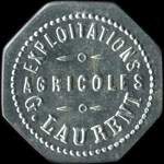 Jeton Exploitations Agricoles G. Laurent - 25 centimes à localiser - avers