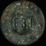 Jeton F.B.I 25 centimes � localiser - avers