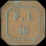 Jeton F. L - 10 (centimes ?) � localiser - avers