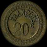 Jeton Fran�ois - 20 centimes � localiser - avers