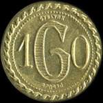 Jeton G - 10 (centimes) � localiser - revers