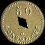 Jeton G B - 50 (centimes) � localiser - revers