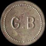 Jeton G B - 1 franc � localiser - avers