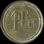 Jeton R. Giboz - Beurre - Oeufs - Fromages - 1 franc � localiser - revers