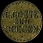 Jeton de 8 pfennig G.Goetz zum ochsen � localiser - avers