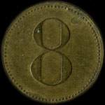 Jeton de 8 pfennig G.Goetz zum ochsen � localiser - revers