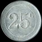 Jeton Grand Caf� des Bains 25 centimes - revers
