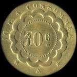 Jeton A.R 10 centimes (ou francs?) � localiser - revers