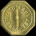 Jeton H�tel du Sauvage - 1 franc � localiser - avers