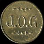 Jeton J.O.G. - 75 centimes � localiser - avers