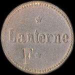 Jeton Lanterne (avec surfrappe F) - 10 (centimes) � localiser - avers