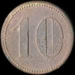 Jeton Lanterne (avec surfrappe F) - 10 (centimes) � localiser - revers