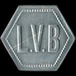 Jeton L.V.B - 1 franc � localiser - avers
