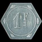 Jeton L.V.B - 1 franc � localiser - revers