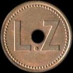 Jeton L.Z - 5 francs - � localiser - avers
