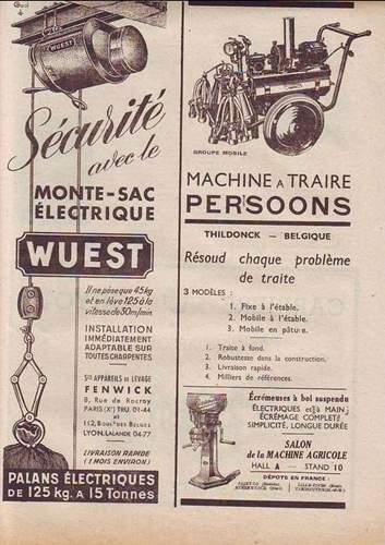 Machine à traire Persoons