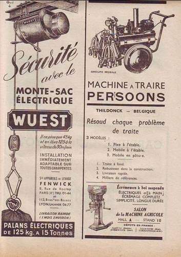 Machine � traire Persoons