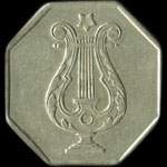 Jeton M.D.C. avec lyre - 25 centimes � localiser - avers