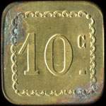 Jeton M.F.O.D. - 10 centimes � localiser - revers