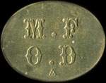 Jeton M.F.O.D. - 50 centimes � localiser - avers