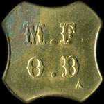 Jeton M.F.O.D. - 1 franc � localiser - avers