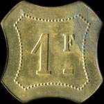 Jeton M.F.O.D. - 1 franc � localiser - revers