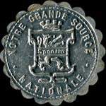 Jeton 5 centi�mes - Le Passe-Partout 1931 - Spontin - Notre grande source nationale - avers