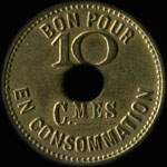Jeton Automatique l'Oracle - 10 centimes - revers