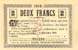Billet de la Chambre de Commerce d'Amiens - 2 francs 1915 avec signature 1er Vice-Pr�sident Patte - inscription au dos sur 2 lignes et AMD en noir