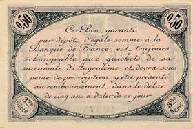 Billet de la Chambre de Commerce d'Angoul�me - 50 centimes - �mission du 15 janvier 1915 - 3�me s�rie
