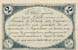 Billet de la Chambre de Commerce d'Angoul�me - 2 francs - 4�me s�rie avec texte au verso avec guillemets - sp�cimen annul�