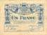 Billet de la Chambre de Commerce d'Annonay - 1 franc avec les 2 numéros au composteur