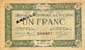Billet de la Chambre de Commerce de l'Aveyron (Rodez et Millau) - 1 franc - délibération du 12 mars 1915 - spécimen annulé 000000 - petites lettres