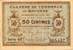 Billet de la Chambre de Commerce de Bayonne - 1 franc - 50 centimes - délibération du 19 mai 1917
