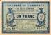 Billet de la Chambre de Commerce de Bayonne - 1 franc - 1 franc - délibération du 17 novembre 1919