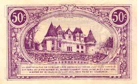 Billet de la Chambre de Commerce de Bergerac - 50 centimes - 12 juillet 1920