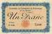 Billet de la Chambre de Commerce de Besançon & du Doubs - 1 franc - remboursement avant le 1er août 1920 - série f106