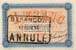 Billet de la Chambre de Commerce de Besançon & du Doubs - 1 franc - remboursement avant le 1er août 1920 - spécimen annulé novembre 1915