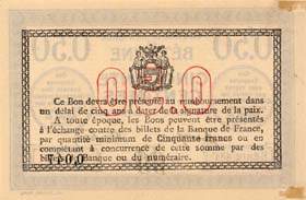 Billet de la Chambre de Commerce de B�thune - 50 centimes - 17 avril 1916