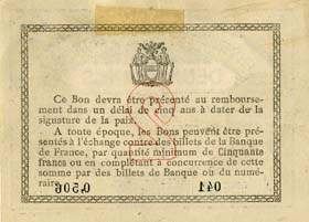 Billet de la Chambre de Commerce de B�thune - 2 francs - 4 octobre 1915 - s�rie 041