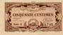 Billet de la Chambre de Commerce de Bordeaux - 50 centimes �mission en 1917 - remboursables avant le 31 d�cembre 1923 - s�rie 2