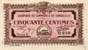 Billet de la Chambre de Commerce de Bordeaux - 50 centimes - �mission en 1917 - sans date de remboursement - filigrane Abeilles - s�rie 5