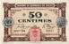 Billet de la Chambre de Commerce de Calais - 50 centimes - d�lib�ration du 8 octobre 1915 - s�rie 123 - num�ro 0,917
