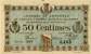 Billet de la Chambre de Commerce de Chalon-sur-Sa�ne, Autun & Louhans - 50 centimes - d�lib�ration du 10 octobre 1916
