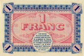 Billet de la Chambre de Commerce de Chalon-sur-Sa�ne, Autun & Louhans - 1 franc - d�lib�ration du 2 mai 1922
