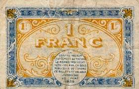 Billet de la Chambre de Commerce de Chateauroux - 1 franc - 10 mai 1920