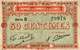 Billet de la Chambre de Commerce de la Corr�ze - 50 centimes - remboursement avant le 25 mars 1920 - 5�me �mission - S�rie B - num�ro 29918