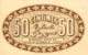 Billet de la Chambre de Commerce d'Alger - 50 centimes 13 janvier 1915 - imprimerie Jourdan- brun