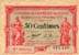 Billet de la Chambre de Commerce de Dijon - 50 centimes - d�lib�ration du 1er d�cembre 1919