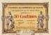 Billet de la Chambre de Commerce de Dijon - 50 centimes - d�lib�ration du 2 ao�t 1915 - n�145.452